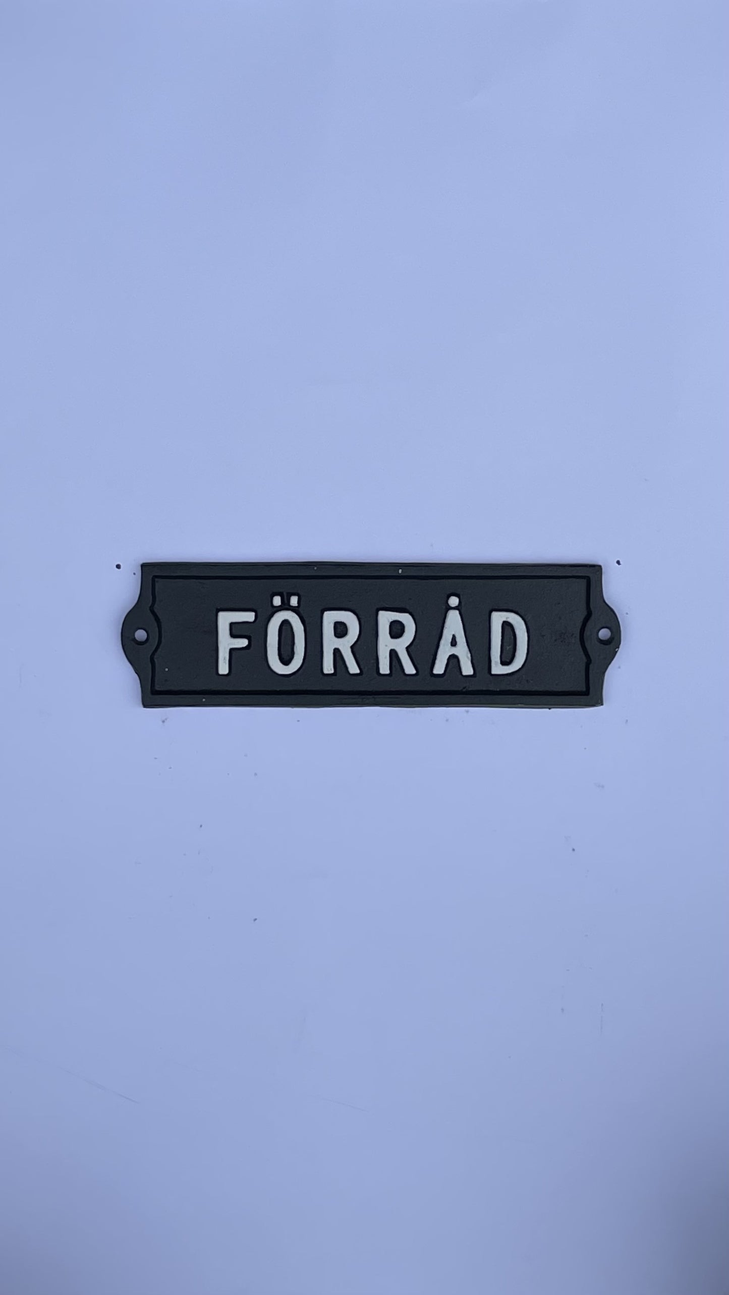SKYLT FÖRRÅD