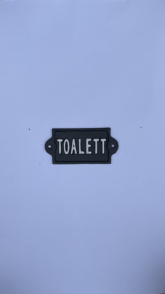 SKYLT TOALETT