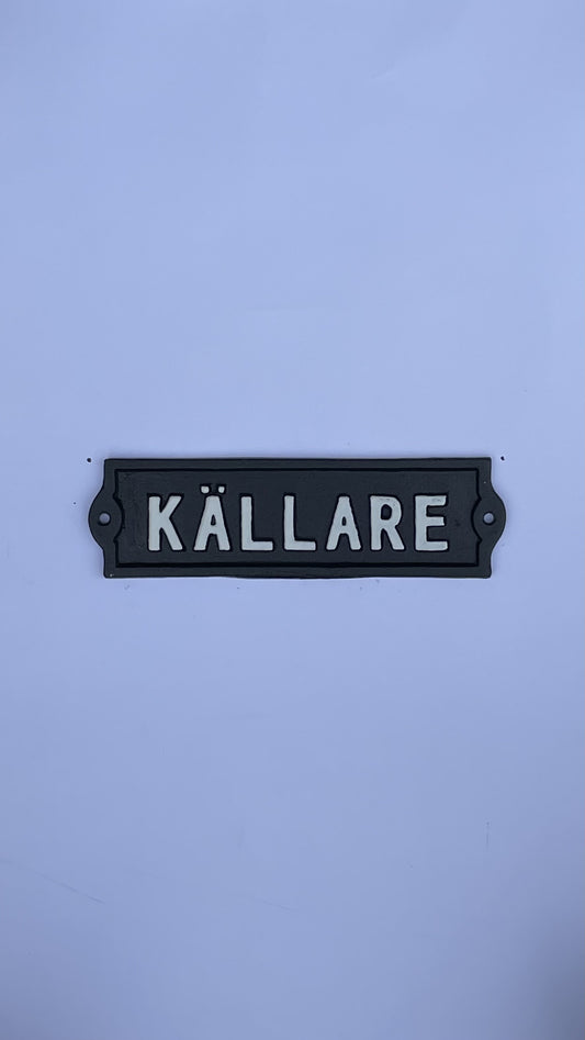 SKYLT KÄLLARE