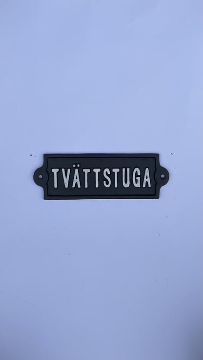 SKYLT TVÄTTSTUGA